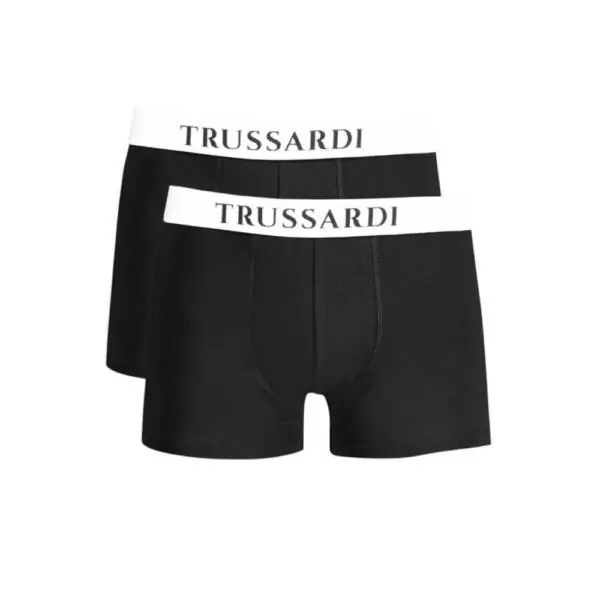 Trussardi Jeans – Ανδρικά Μποξεράκια 2Pack TRU2UTR01-03BLAC Μαύρο TRU2UTR01-03BLAC