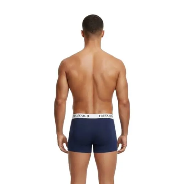 Trussardi Jeans– Ανδρικά Μποξεράκια 2Pack TRU2UTR01-17NAVY Μπλε TRU2UTR01-17NAVY