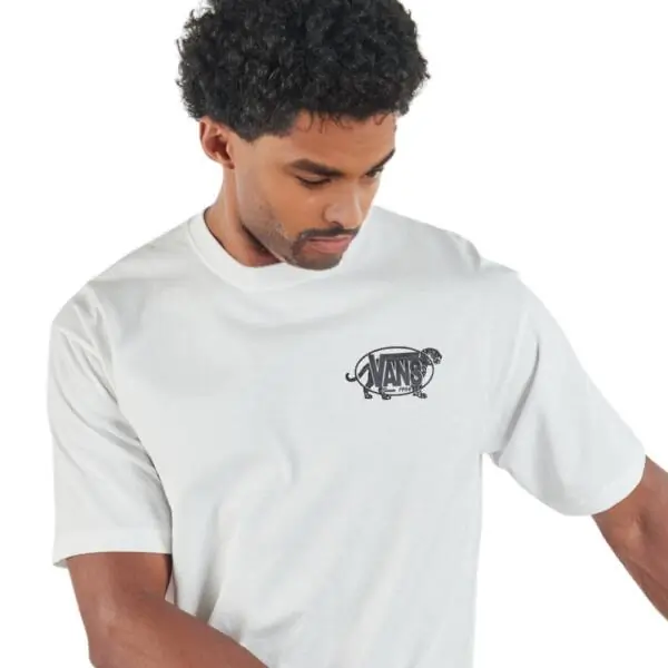 Vans - Ανδρικό T-shirt Κοντομάνικο Awaken Tiger SS Tee VN00XHT-WHT Λευκό VN00XHT-WHT