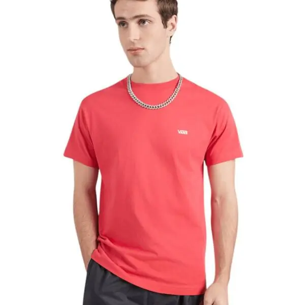 Vans - Ανδρικό T-shirt Κοντομάνικο Left Chest SS VN000R9X-FO9 Κόκκινο